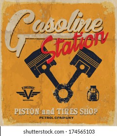 Vintage Gasoline sign