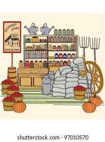 Vintage General Store             vector eps10