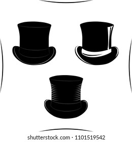 Vintage gentlemen elegance vector set. Gentleman accessory templates. 