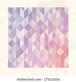 Vintage geometric background for design