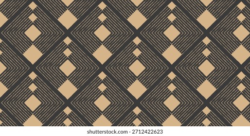 Vintage Geometric Diamond Pattern – Retro Textile Design
