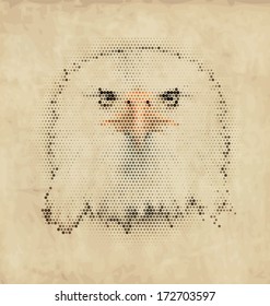 Vintage Geometric Eagle Design