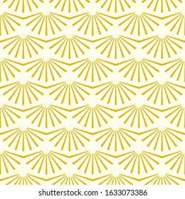 Vintage geometric gold simple gatsby  texture background, 20s and 30s trendy pattern. Art deco seamless vector pattern
