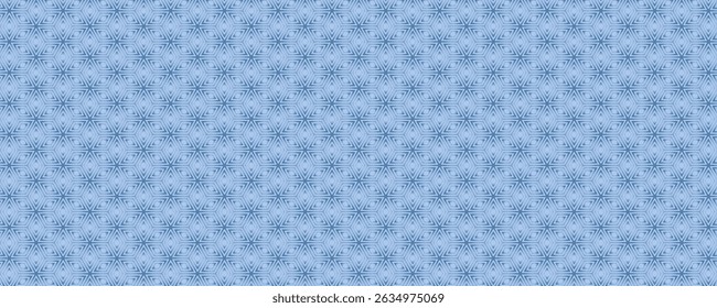 Vintage Geometric Pattern. Banner with Conceptual Line Design. Monochrome Blue Color.