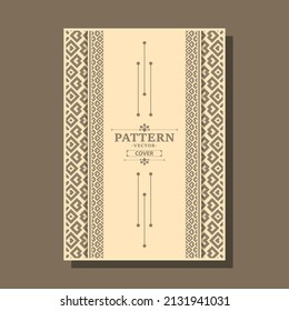 vintage geometric pattern cover design