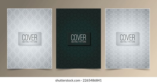 vintage geometric pattern cover set