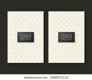 vintage geometric pattern cover set