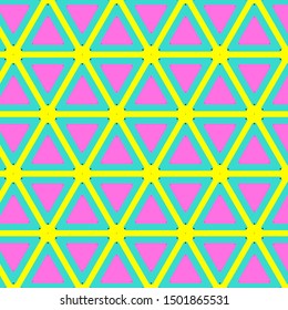 Vintage geometric pattern in retro 80s style. Textile fashionable retro design in the style of the eighties.
