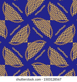 Vintage geometric pattern in retro 80s style. Textile fashionable retro design in the style of the eighties.