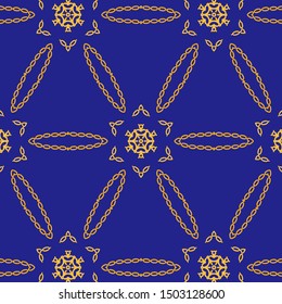 Vintage geometric pattern in retro 80s style. Textile fashionable retro design in the style of the eighties.