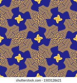 Vintage geometric pattern in retro 80s style. Textile fashionable retro design in the style of the eighties.