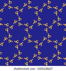 Vintage geometric pattern in retro 80s style. Textile fashionable retro design in the style of the eighties.