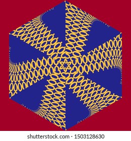 Vintage geometric pattern in retro 80s style. Textile fashionable retro design in the style of the eighties.