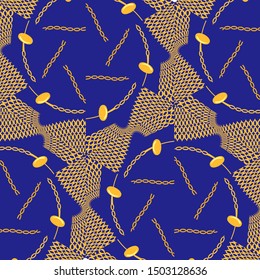 Vintage geometric pattern in retro 80s style. Textile fashionable retro design in the style of the eighties.