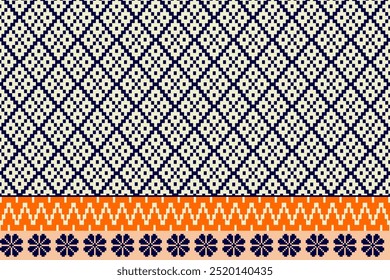 Ein geometrisches Vintage-Muster mit nahtlosen Designs und dekorativen Linien, perfekt für Tapeten oder Textilien