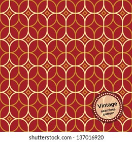 Vintage geometric pattern, seamless. Vector illustration EPS10