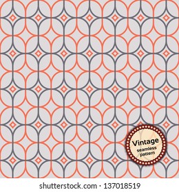 Vintage geometric pattern, seamless. Vector illustration EPS10