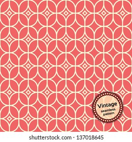 Vintage geometric pattern, seamless. Vector illustration EPS10