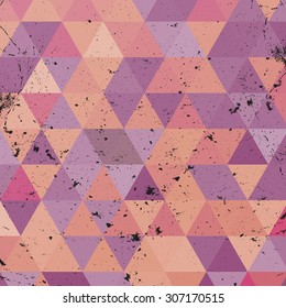 Vintage geometric  pattern.Geometric hipster retro backgrounds with place for your text. Retro shapes background. Colorful-mosaic-banner
