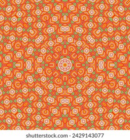 Vintage geometric periodic ornament graphic composition. Tetro curtain motif. Mix mosaic pattern. Moroccan folk composition. Beauty fashion cover.