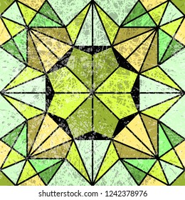 Vintage geometric seamless pattern.