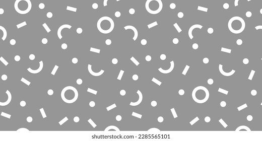 Vintage geometric seamless pattern. Monochrome. geometric pattern. Vector illustration.
