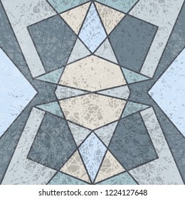 Vintage geometric seamless pattern. Oriental arabic retrro ornament. Islamic tradition, vector illustration.