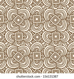 Vintage geometric seamless pattern - vector