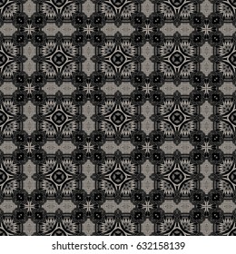 Vintage geometric symmetric rounded pattern. abstract retro texture for wallpapers