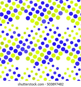 Vintage geometric texture with repeated dots of different sizes. Seamless pattern. Vector illustration. 