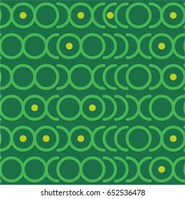 Vintage geometrical Seamless Pattern vector with circles for textile, wallpaper ,fabric  or other print
