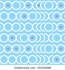 Vintage geometrical Seamless Pattern vector with circles for textile, wallpaper ,fabric  or other print
