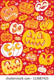 Vintage Ghoulish Jack O' Laterns