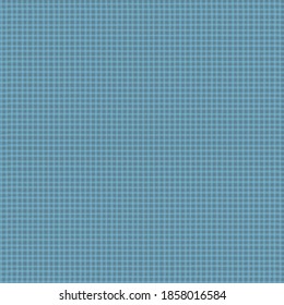 Vintage Gingham Seamless Vector Repeat Background. Monochrome Blue. Classic Retro Fabric, Table Cloth, Kitchen Wear, Apron. Vector EPS 10 Tile.