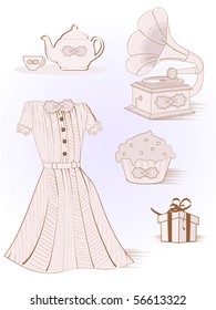 vintage girl set