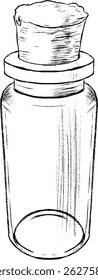 Vintage Glass Bottle featuring a traditional Cork Stopper for your needs