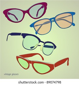 vintage glasses