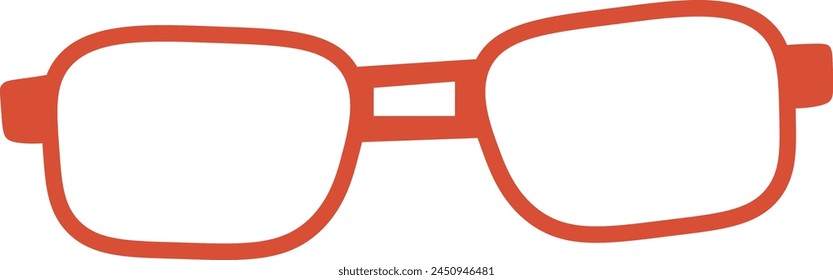 Vintage Glasses Accessory Vector Illustration