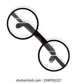 Vintage glasses image. Fashion eyeglasses - Vector illustration