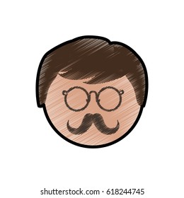 Vintage glasses and mustache