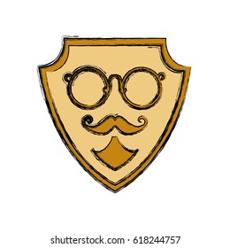 Vintage glasses and mustache