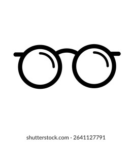 Vintage glasses – vector icon	