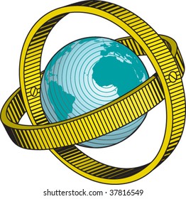 vintage globe
