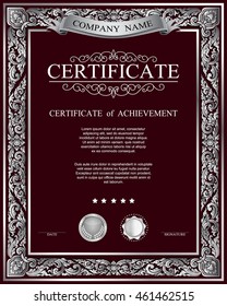 Vintage gold background, antique style frame, Victorian ornament, beautiful brochure, certificate, award's and diploma's layout, book cover, floral luxury ornamental pattern, achievement template