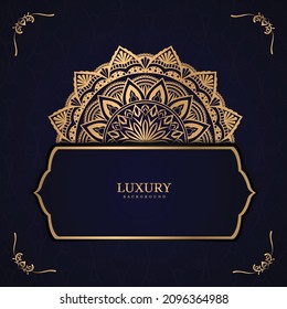 Vintage Gold background with mandala