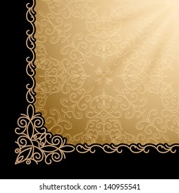 Vintage gold background, vector eps10