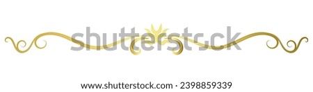 A vintage gold border is used to frame and delimit text.