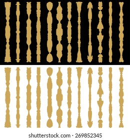 Vintage gold decorations