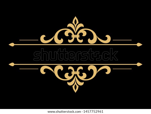 Vintage gold element. Graphic vector design.
Damask graphic
ornament.