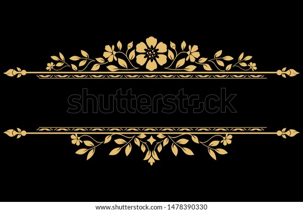 Vintage gold element. Graphic vector design.
Damask graphic
ornament.